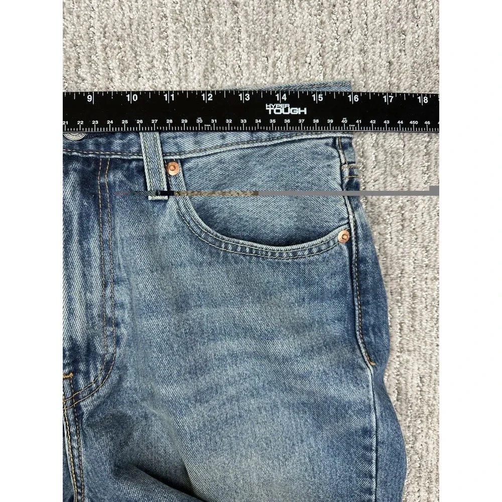 Levis Premium 568 Loose Straight Jeans 30x34 fits 32x33 New Mens Blue Cotton NWT